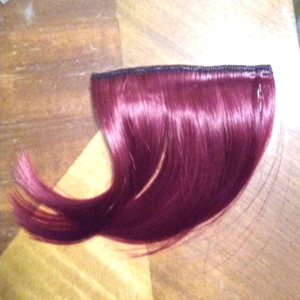 Red‎ Wine Bang Hair Extension